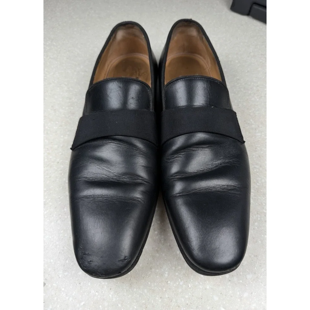Paul Stuart Men's HERON Black Formal Leather Loafers Men's Size 9.5 M
